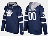 Maple Leafs Men's Customized Name And Number Royal Adidas Hoodie